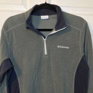 Columbia Men's Gray Klamath Range II Half Zip Fleece Pullover - Size S